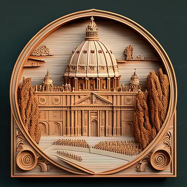 3D model Vatican City (STL)